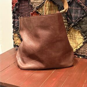 Two Bar West Leather Hobo
